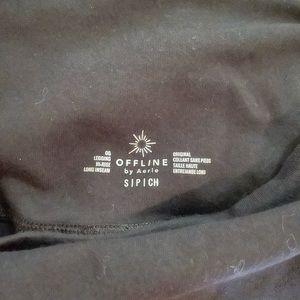 Black high rise cotton small leggings long inseam gently used condition